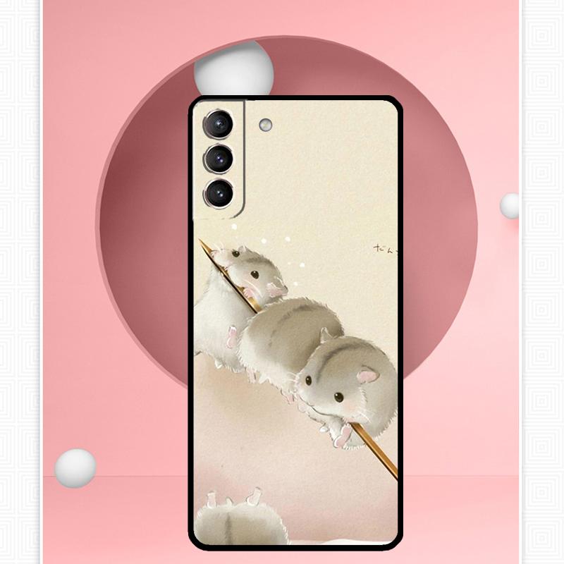 Hamsters Case For Samsung Galaxy S24 Ultra S22 Plus S20 S21 FE S8 S9 S10 Note 10 20 S23 Ultra Cover