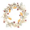 Shesay Warm Wooden Berry Christmas Wooden Fir Entryway Scandinavian Style Wreath, Design, 25cm, Natural, Wreath, Tree, Door, (Red)