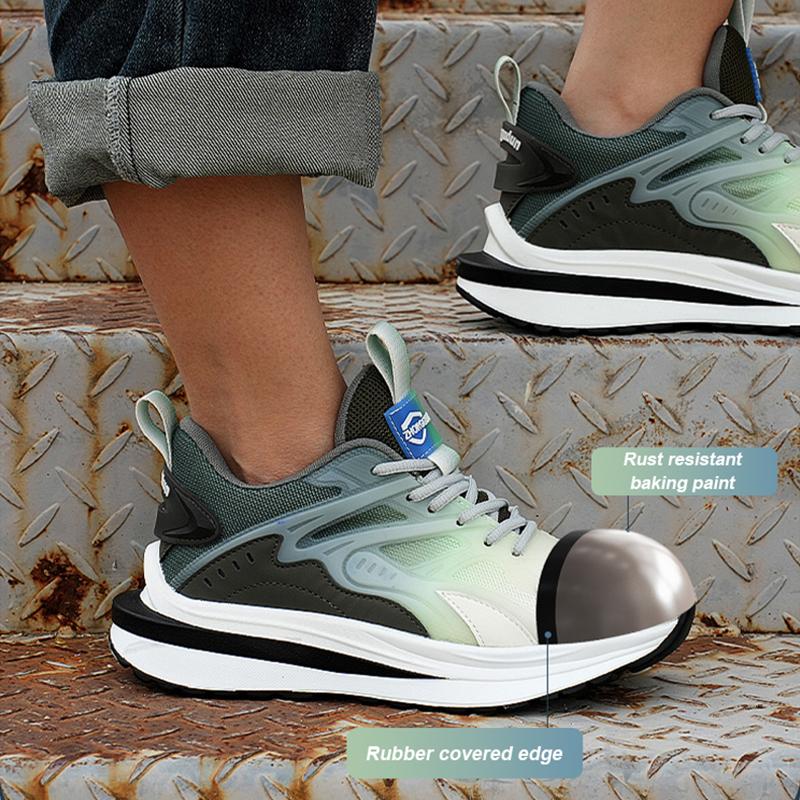 Steel Toe Safety Shoes Men Women Work Sneakers Puncture Proof Breathable Work Shoes Men Women Indestructible Shoes Industrial Safety Work Boots Male