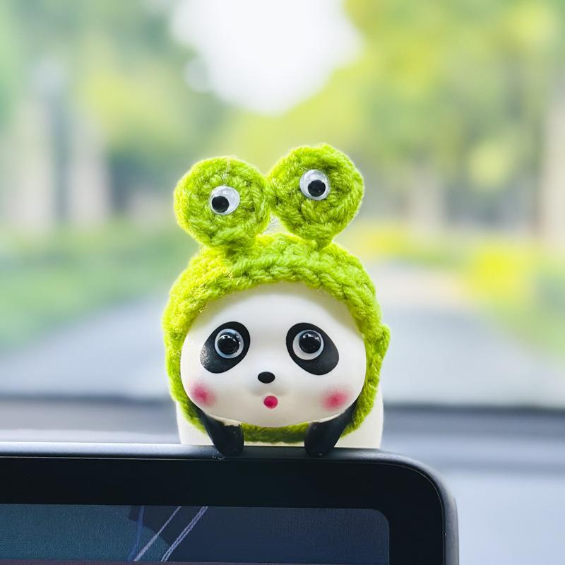Кавайные лягушки из смолы ручной работы, зеленая мультяшная лягушка, фигурки животных, украшение для аквариума/цветочного горшка, украшения для дома