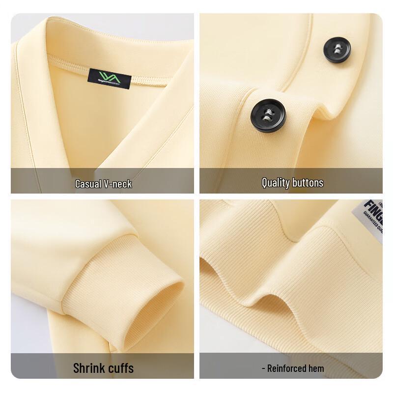 Унисекс Повседневная кофта-кардиган с V-образным вырезом Fingercroxxit