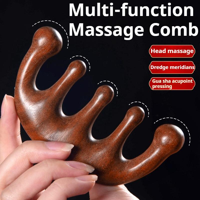 Massage Comb Head Meridian Combing Massage Men and Women Scraping Scalp Dredging Anti-wide Tooth Comb Portable Meridian Comb