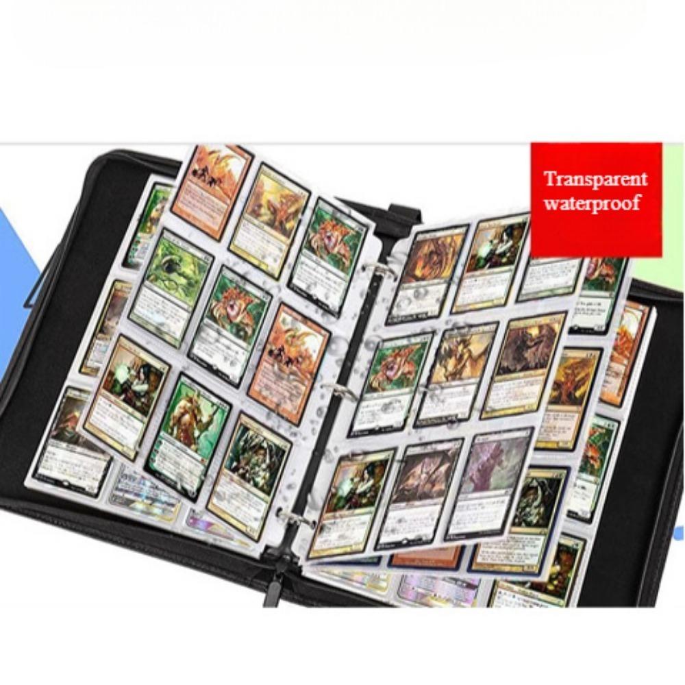 Картонная книга на молнии, 4/9 отделений, книжка с игровыми картами, упаковка для коллекционных игр