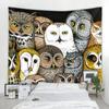 Художественный стиль, одеяло, занавеска, домашний гобелен для спальни, гобелен с совой, мандала, гобелен в стиле бохо, декор