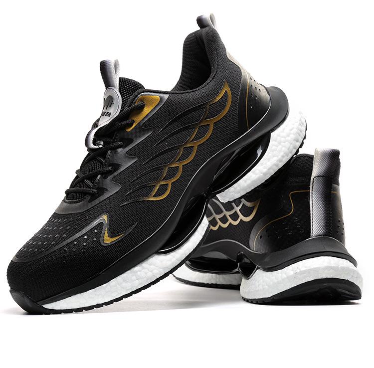 Унисекс Летняя Защитная Обувь: Стальной подносок, Защита от ударов, Противопрокольная стелька, Нескользящая подошва, Дышащие, Антибактериальные свойства для строительных площадок