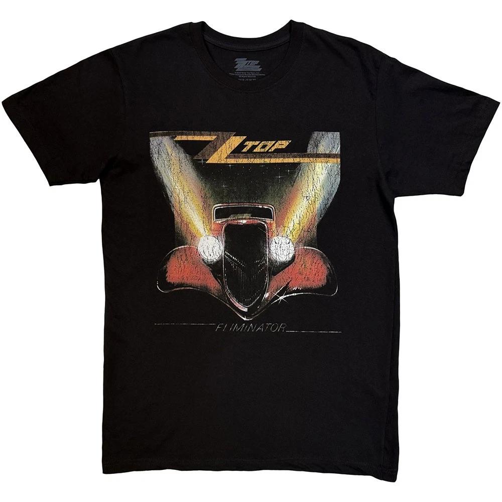 ZZ Top Mens T Shirt Black Eliminator Vintage Distressed band Official