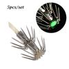 Lures Double layer Fishing Tackle Plastic Baits Octopus Squid Lure Hooks Umbrella hook Glow in Dark