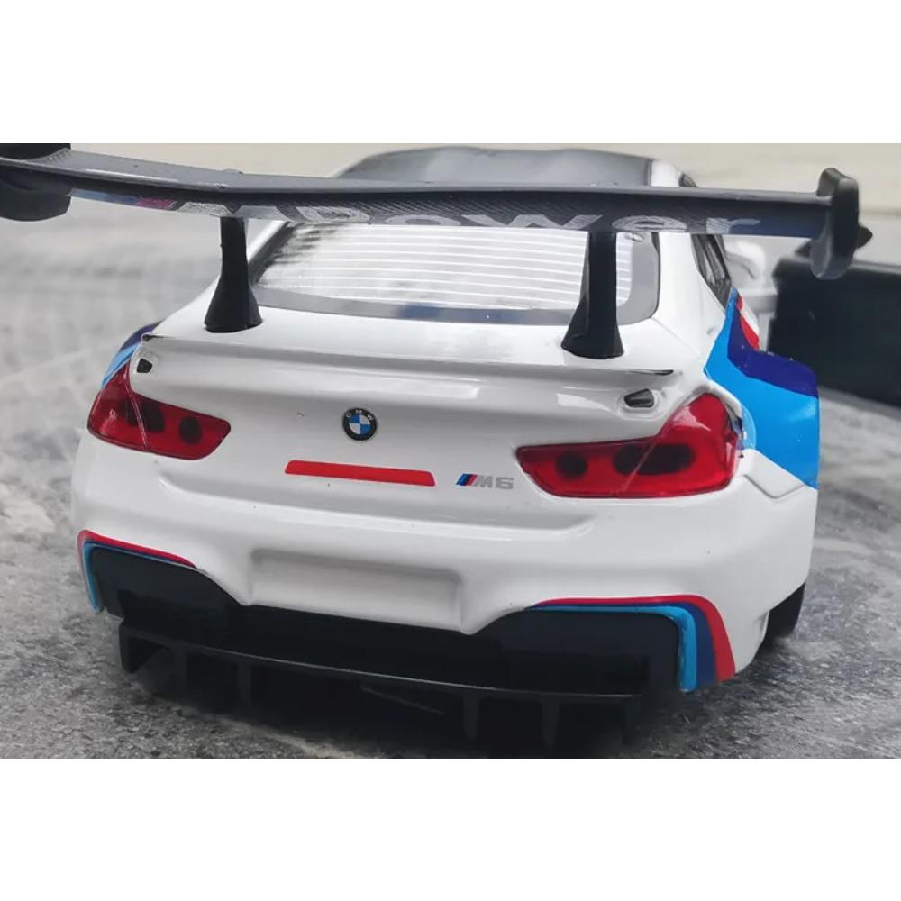 1/32 BMW M6 GT3 Раллийный Автомобиль Сплав Модель Автомобиля Игрушка Литье под Давлением Звук и Свет Автомобильные Игрушки для Детей Транспортное Средство