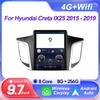 9.7 Inch For Hyundai Creta IX25 2015 - 2019 For Tesla Style Touch Screen Car Radio Wifi Carplay Android Auto DSP 2 Din Bluetooth