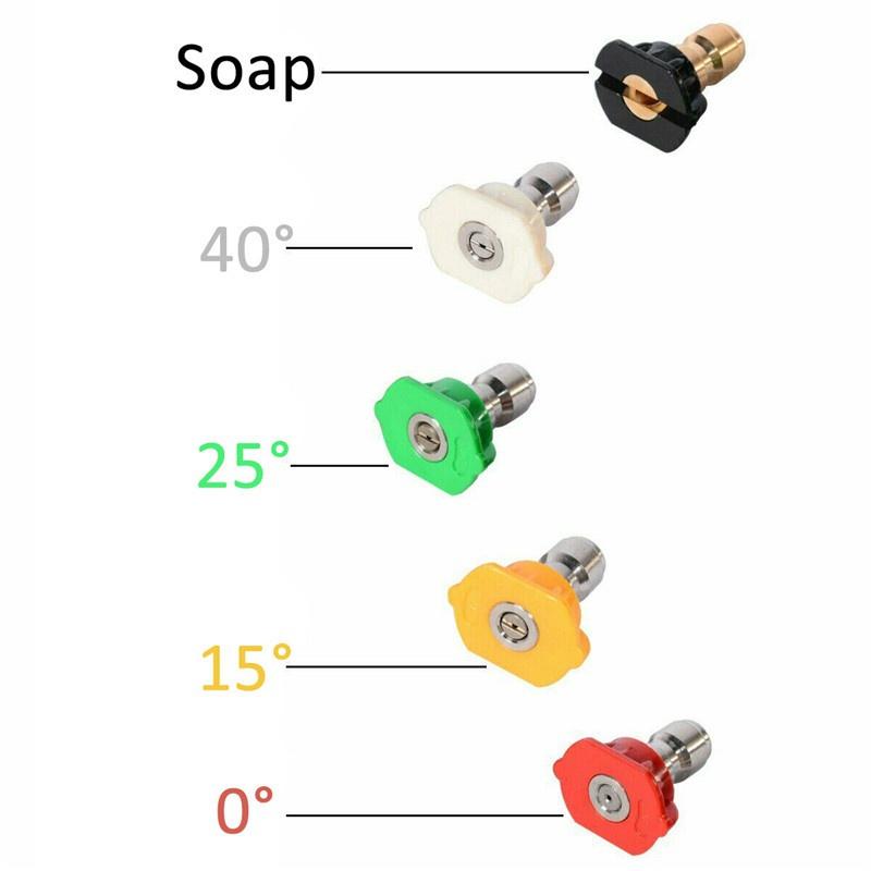 Водоструйная струя пистолета для мойки высокого давления 3000 фунтов на квадратный дюйм очищает автомобиль с 5 типами насадок