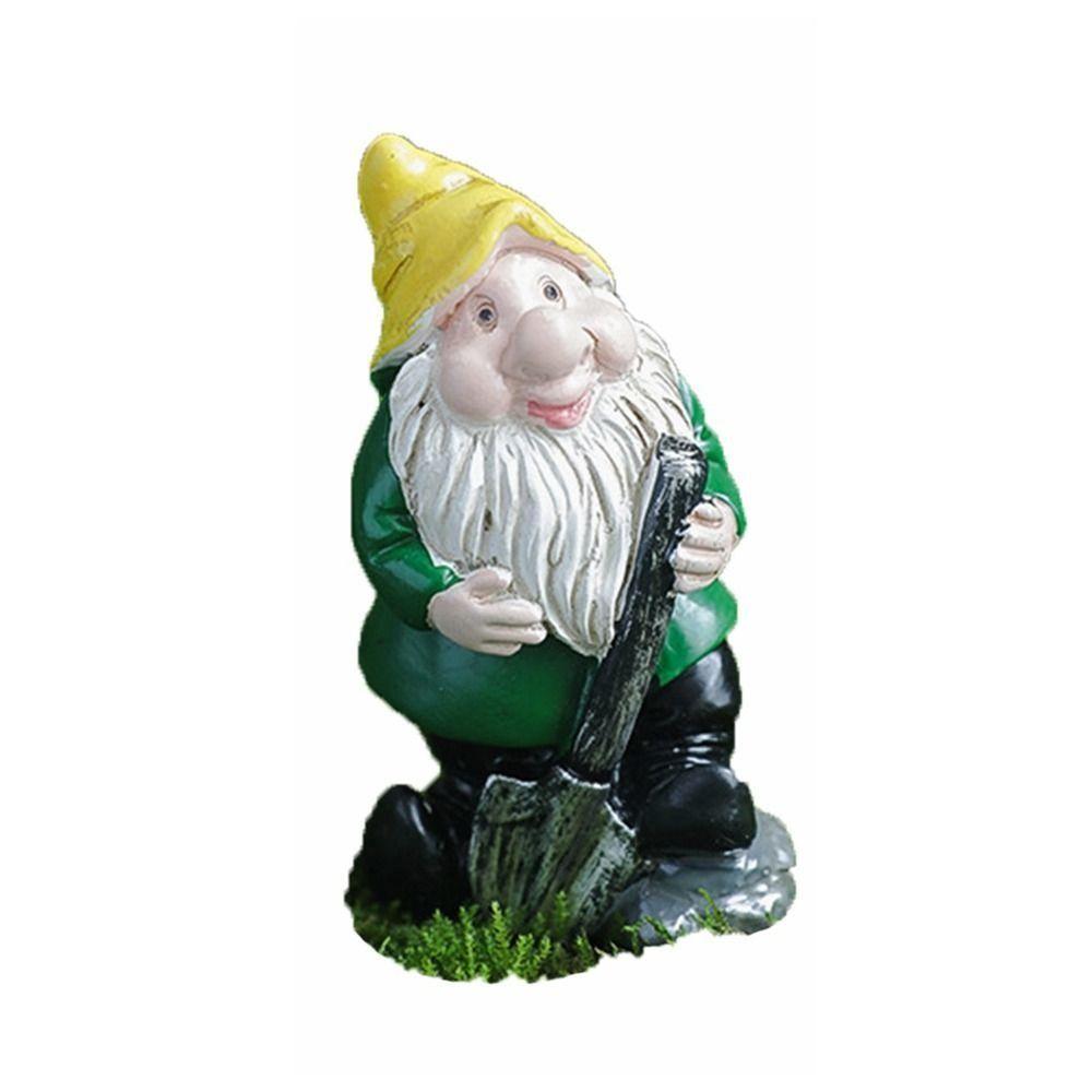 Сад фей Миниатюрная статуэтка гномов Многоцветная статуэтка мультяшных гномов Универсальная