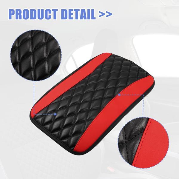 Универсальный автомобильный подлокотник, накладка на центральную консоль, подушка из искусственной кожи