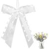 30pcs Wedding Car Bow, White Bow Decoration, Wedding Car Decoration, Wedding