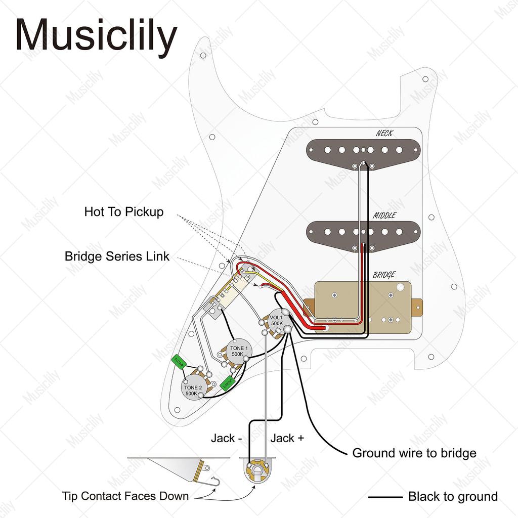 Musiclily Basic 11 Hole Strat Pick Guard с набором звукоснимателей SSH Alnico 5 для гитары Fender ST Stratocaster Electric Black 3P Pre-Wired,