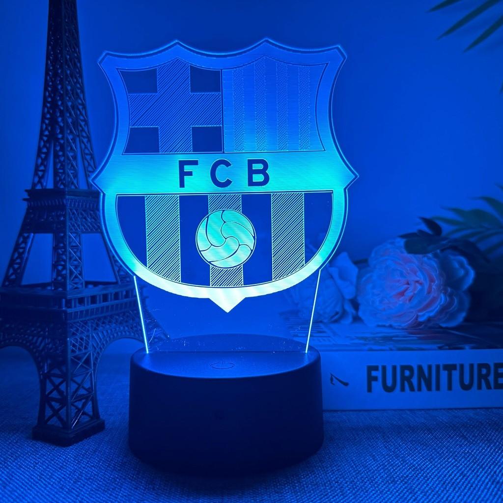 3d Led Night Light Football Desk Lamp Illuminating Lights 7 Color Gift Remote