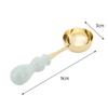 Retro Seal Wax Furnace Stove Pot Anti-Hot Wood Handle Sealings Wax Spoon For Wax Sealing Decorative Wax Stamp Stick Craft Gift
