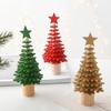 Wooden Christmas Tree Ornament Merry Christmas Decorations for Home Navidad Natal Xmas Tree Desktop Ornament New Gift