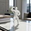 3D-печатная фигурка бодибилдера, Мускулистый мужчина, Мини-фигурка спортсмена фитнеса для рабочего стола, Детализированная скульптура из ПЛА для спортзала, офиса, игровой установки, Креативный подарок для