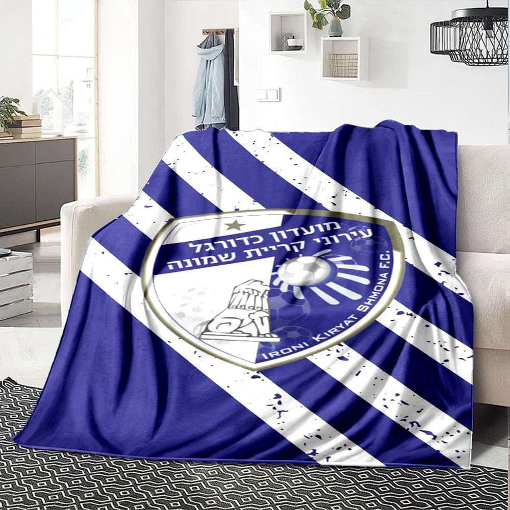 Hapoel Print Flannel Blanket High Quality Warm Comfortable Cover for All Seasons Perfect for Gifts Home Decor
