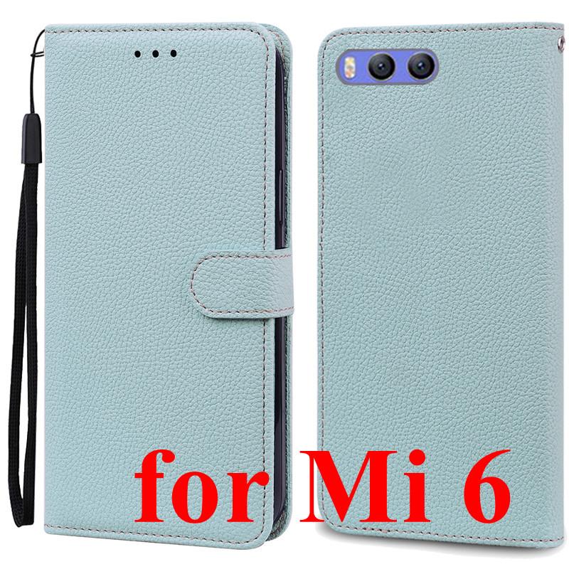 Mi 6 Case For Xiaomi Mi 6 Case Redmi 6 Leather Wallet Flip Case For Xiaomi Redmi 6 Mi6 Phone Case Redmi6 Cover Fundas Shell Bags