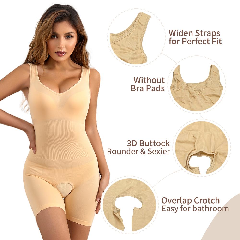 Женский корсет для всего тела, корсет для талии, корректирующее белье, боди для похудения, майки, рубашка с открытой промежностью, корсет, подтягивающее белье для послеродового восстановления
