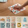 1PC Kitchen Printed Absorbent Dishcloth Cellulose Cleaning Cloths Wet Dry Household Rag Reusable