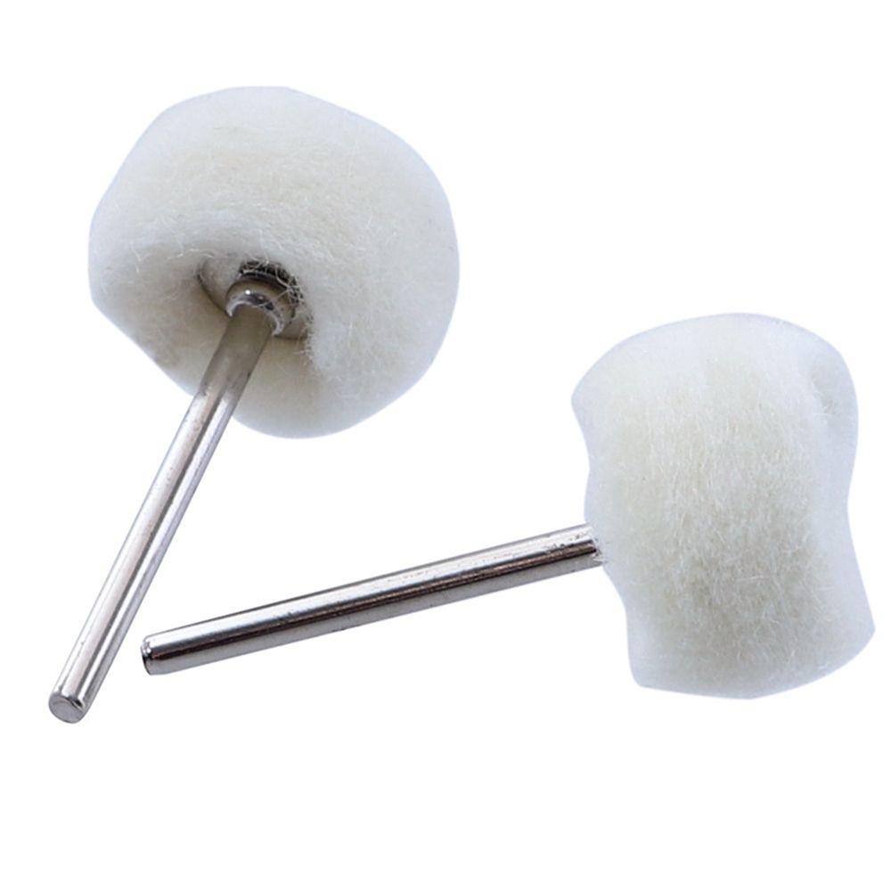 Thread Wool Felt Brush Buffer Polishing Felt Grinding Sanding Head Abrasive Buffing Wheel 3mm Shank
