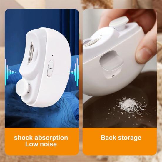 Портативная электрическая машинка для стрижки ногтей для детей, взрослых, пожилых людей, маникюрная пилка, кусачки для ногтей, полировщик, автоматический детский триммер для ногтей со светодиодной подсветкой