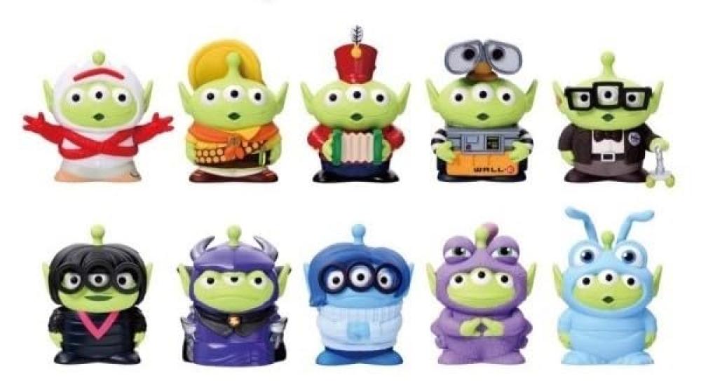 Alien Remix Soft Vinyl Puppet Mascot 2 10-Piece Box