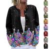 Women's  Cardigan Long Sleeve Lightweight Fun Christmas Print Jacket