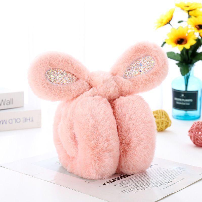 Женские высококачественные складные корейские меховые наушники для защиты от холода осенью и зимой