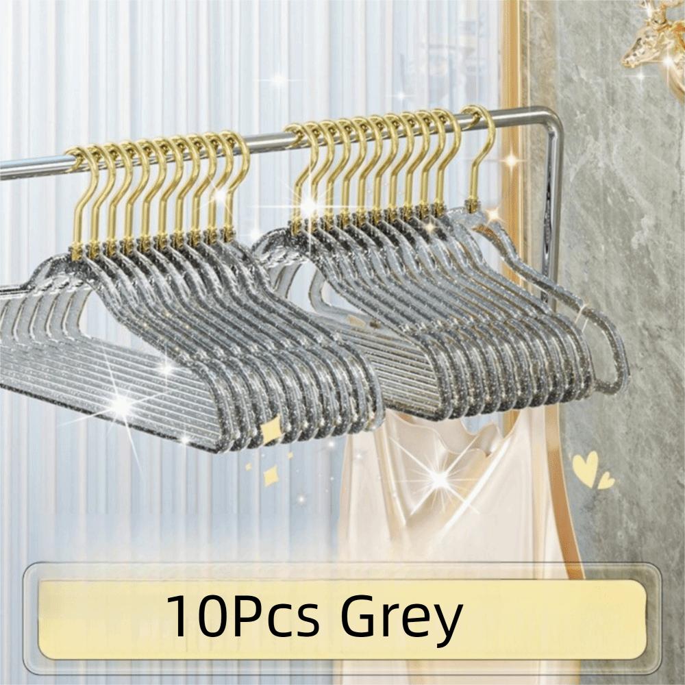 10 шт. Утолщенные акриловые вешалки для одежды, не оставляющие следов, вешалка для брюк, модная вешалка для прачечной, гардероб