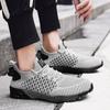 Men's Shoes Summer New Hollow Thin Mesh Mesh Shoes Men's Running Casual Sports Flying Woven Shoes Large Size