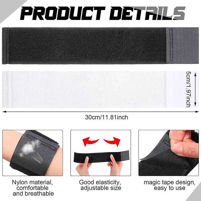 1Pair Soccer Shin Guard Strap Soccer Shin Guard Fixed Bandage Tape Fastener Shinguard Adjustable Elastic Sports Strap