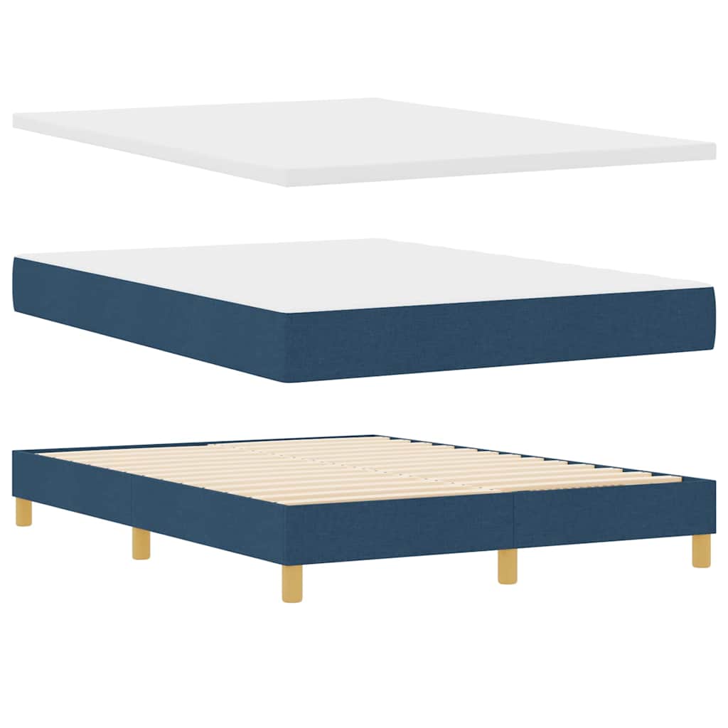 Boxspring bed with headboard Blue 160 x 200 cm Fabric