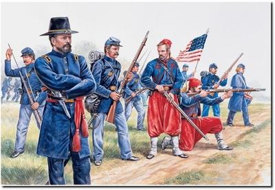 Platz Italeri Масштаб 1/72 Исторические фигуры Гражданская война Пехота Союза и Зуавы Пластиковая модель IT6012 (Человек)