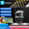 V380Pro Solar 4G Remote Waterproof Dual-Lens Outdoor Security Camera
