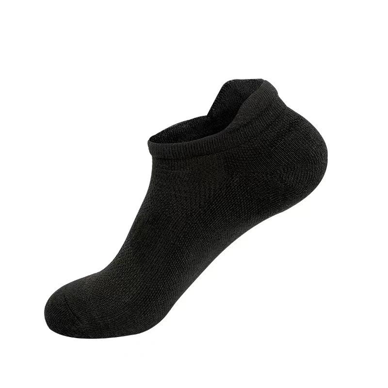 Мужские весенне-летние спортивные носки из чистого хлопка для фитнеса, баскетбола, бега, с низким паголенком