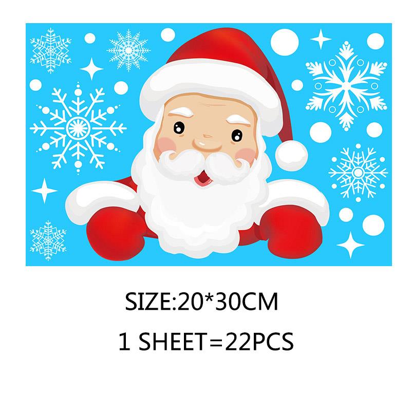 Веселое Рождественское украшение для дома, стены, окна, наклейки, украшения, гирлянда, Новый год, Ноэль Натал, подарок на Рождество