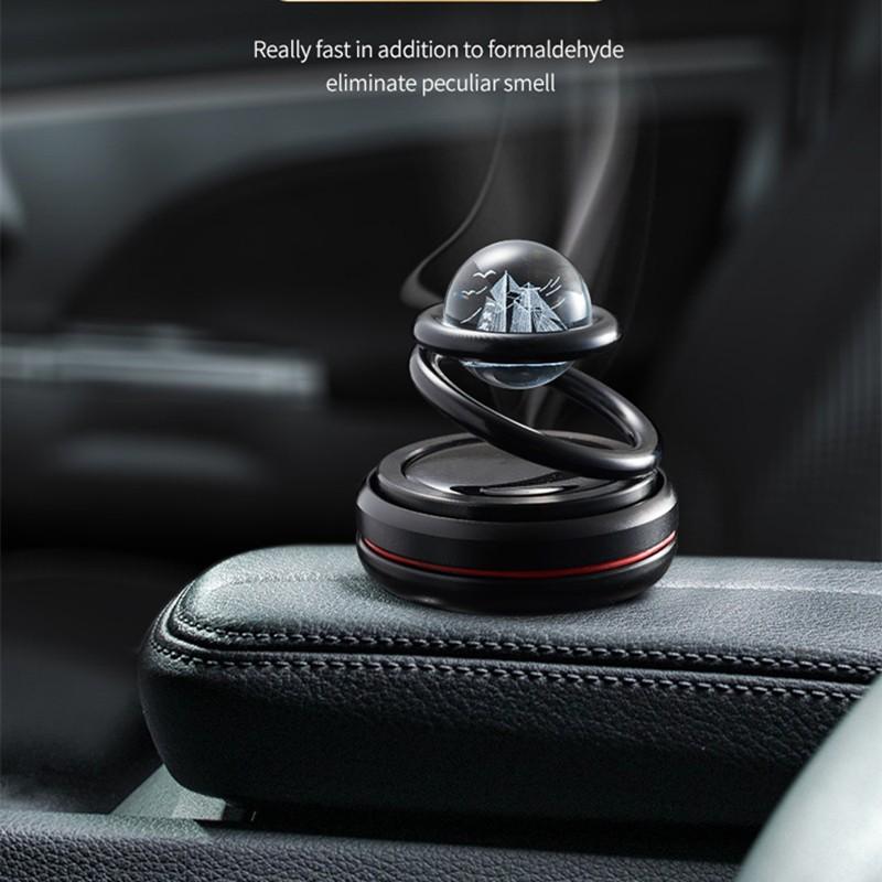 Автомобильный освежитель воздуха для ароматерапии, солнечный магнитный вращающийся аромат, украшения, подвесная звезда, автомобильный аромат