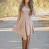 2020 Autumn/Winter European & American Sweater Dress for Women - Loose Knit Design