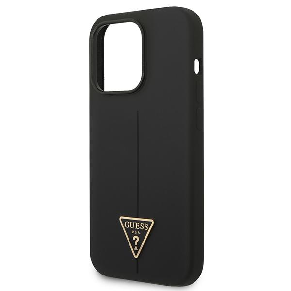 Guess Guhcp14Xsltgk Iphone 14 Pro Max6,7 Czarny/Black Hardcase Silicone Triangle