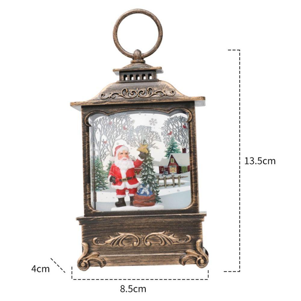 Санта Снеговик Мальчик Лампа Санта Клауса С Крючком Рождественский Фонарь Рождественская Ветровая Лампа Новый Год