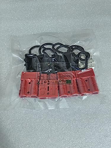 GTIWUNG Разъем питания 50A 600V для вилочного погрузчика, быстроразъемный электрический разъем, красный