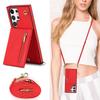 Zipper Wallet CrossBody Lanyard Case For Samsung Galaxy S25 S24 S23 Ultra S22 Plus S21 FE S20 S10 S9 Kickstand Cards Solt Cover
