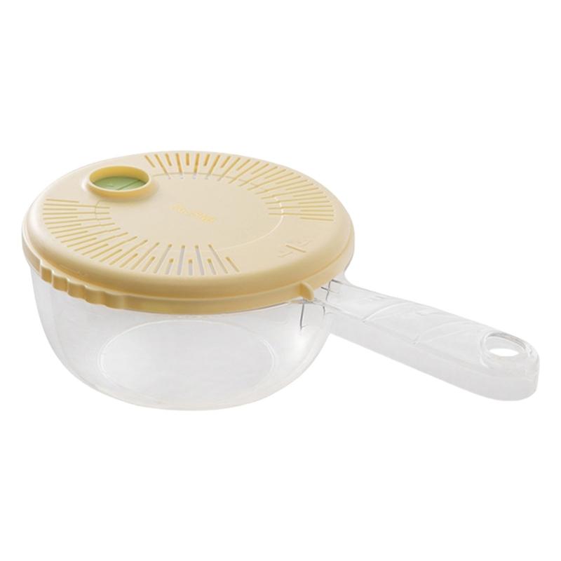 Multifunctional 2 In 1 Plastic Fruit Washing Bowl with Strainer and Integrated Drain Tray for Efficient Kitchen Use