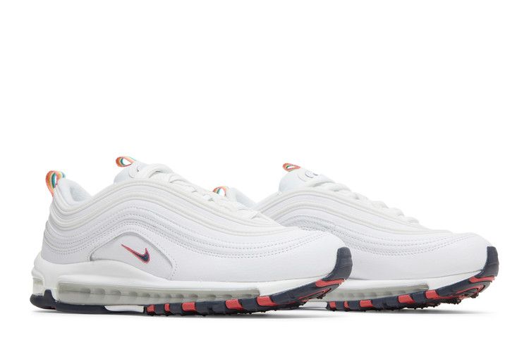 Women's Sneakers Nike Air Max 97 White Multi Color Pull Tabs (Women's)