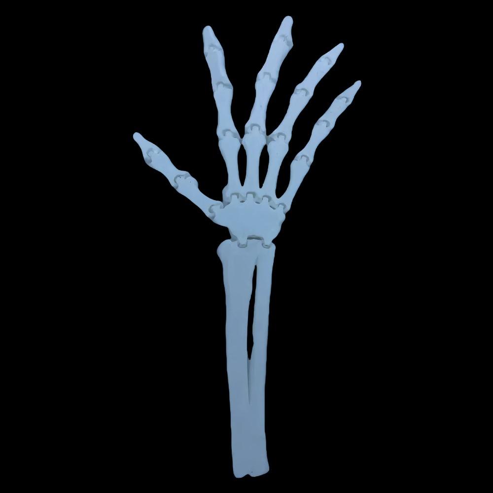 2PCS 7 Colors Simulated Skeleton Palm PLA Halloween Skull Hand Table Ornament