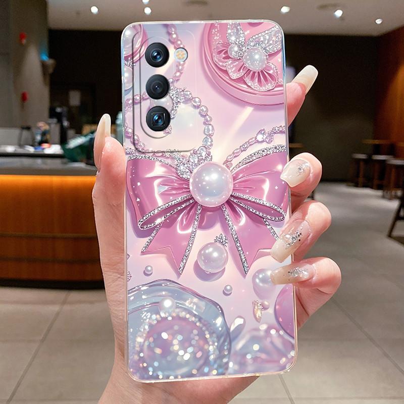 Чехол для Tecno Camon 18 Premier CH9n Модный с бабочками и цветами Мягкий силикон Прозрачная задняя крышка Чехол для телефона Tecno Camon 18 Premier
