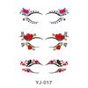 Geometric Pattern Eyeshadow & False Eyelash Tattoo Stickers for Party Makeup